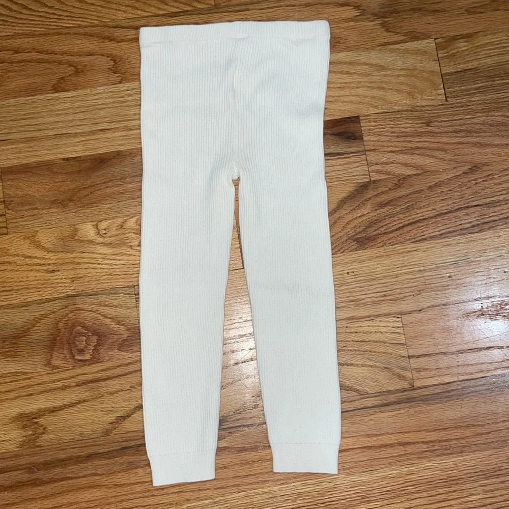GAP 2 pack Toddler Rib Sweater Leggings black  Ivory  Toddler 2-3